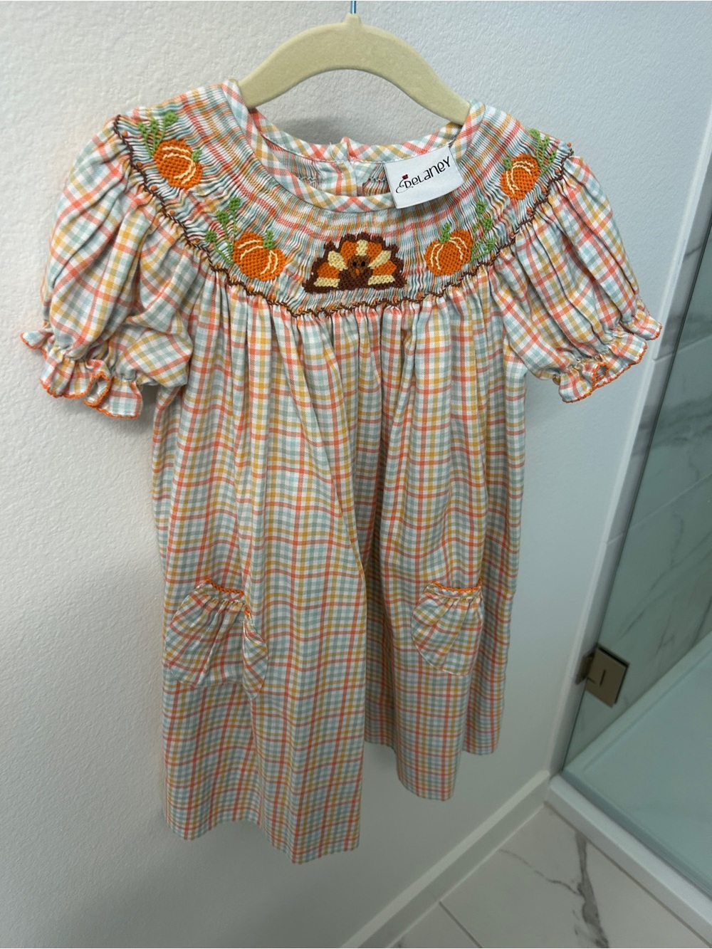 Delaney Girl’s Smocked Fall Dress size 3T